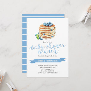 Pancakes Baby shower Brunch Uitnodiging