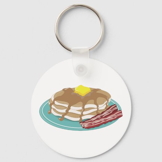 Pancakes Bacon Sleutelhanger (Voorkant)