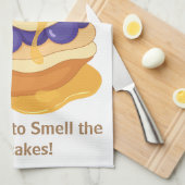 Pancakes Blueberry Cute Funny Humoureuze Theedoek (Quarter Fold)