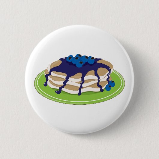 Pancakes Blueberry Ronde Button 5,7 Cm (Voorkant)