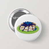 Pancakes Blueberry Ronde Button 5,7 Cm (Voorkant /achterkant)