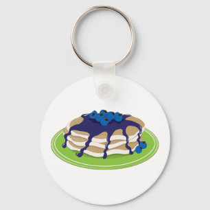 Pancakes Blueberry Sleutelhanger