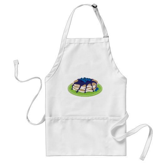 Pancakes Blueberry Standaard Schort (Voorkant)
