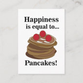 Pancakes Breakfast Food Restaurant Visitekaartje (Voorkant)