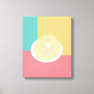 Pancakes Colorful Pop Art Style Canvas Afdruk