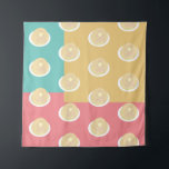 Pancakes Colorful Pop Art Style Wandkleed<br><div class="desc">Kunstafdrukken voor keuken met pannenkoeken</div>