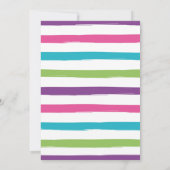 Pancakes en Pajamas Birthday Chalkboard Invite Kaart (Achterkant)