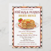 Pancakes en Pajamas Holiday Brunch Kaart (Voorkant)