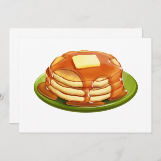 Pancakes Kaart (Voorkant / Achterkant)