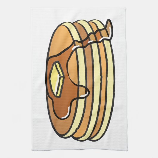 Pancakes - keukenhanddoek (Verticaal)