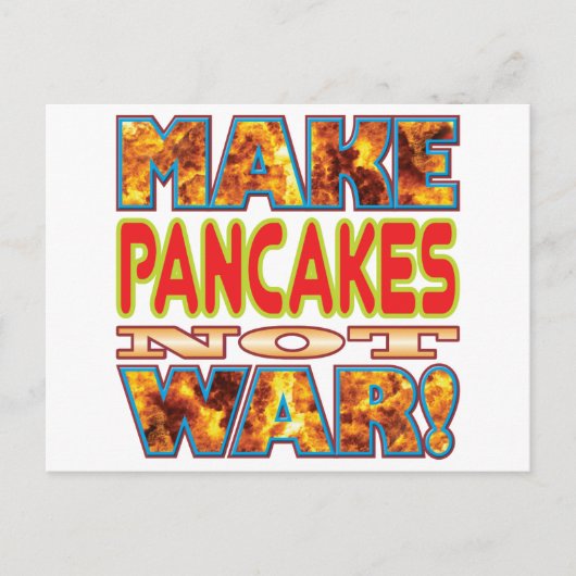 Pancakes Make X Briefkaart (Voorkant)