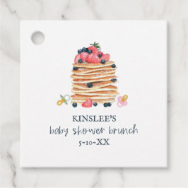 Pancakes & Pacifiers Baby shower Brunch Bedankjes Labels