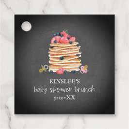 Pancakes & Pacifiers Baby shower Brunch Chalkboard Bedankjes Labels