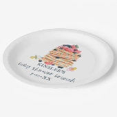 Pancakes & Pacifiers Baby shower Brunch Papieren Bordje (Gekanteld)