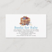 Pancakes & Pacifiers Blue Gingham Boy Book Request Informatiekaartje (Voorkant)