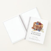 Pancakes & Pacifiers Gray Baby Shower Guest Book Notitieboek (Binnen)