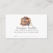 Pancakes & Pacifiers Gray Diaper Raffle Ticket Informatiekaartje (Voorkant)