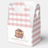Pancakes & Pacifiers Pink Gingham Girl Baby Shower Bedankdoosjes (Geopend)