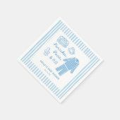 Pancakes, Pacis & PJs Boy Baby Shower Servet (Hoek)