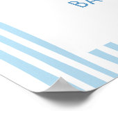 Pancakes, Pacis & PJs Boy Baby Shower Welcome  Poster (Hoek)