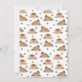 Pancakes Pajamas PJ's Girl Kids Birthday Party Kaart (Achterkant)