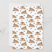 Pancakes Pajamas PJ's Girl Kids Birthday Photo Kaart (Achterkant)