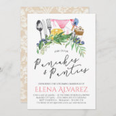 Pancakes & Panties Lingerie Shower nodigt 5x7 uit Kaart (Voorkant / Achterkant)