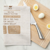 Pancakes Recipe Kitchen Towel Theedoek (Quarter Fold)