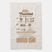 Pancakes Recipe Kitchen Towel Theedoek (Verticaal)