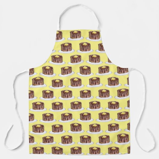 Pancakes Short Stack Butter Maple Syrup Breakfast Schort (Voorkant)