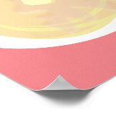 Pancakes Syrup Dripping Colorful Poster (Hoek)