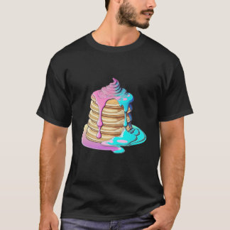 Pancakes Vaporwave Retrowave Aesthetic T-shirt