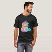 Pancakes Vaporwave Retrowave Aesthetic T-shirt (Voorkant volledig)