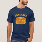 Pancakes With Maple Syrup & Butter Template T-shirt (Voorkant)