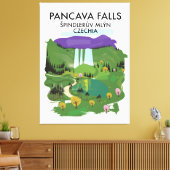 Pancava Herfsten Špindlerův Mlýn, Czechia reisbure Canvas Afdruk (Insitu (Woonkamer))