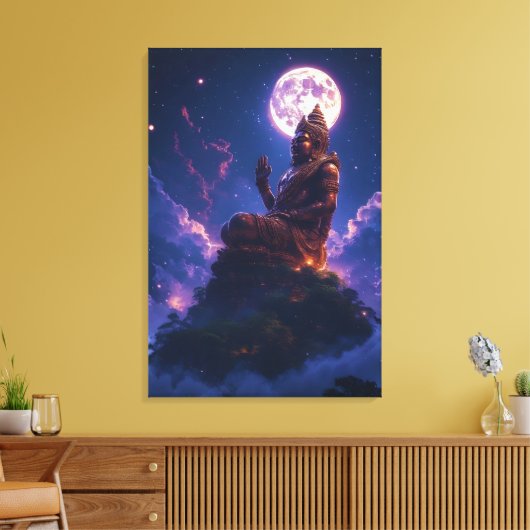 Pancer Jagat (Center of the Universe/World) Canvas Afdruk (Insitu (Woonkamer))