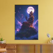Pancer Jagat (Middelpunt van het Universum/ Wereld Canvas Afdruk (Insitu (Woonkamer))