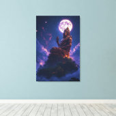 Pancer Jagat (Middelpunt van het Universum/ Wereld Canvas Afdruk (Insitu (Houten vloer))