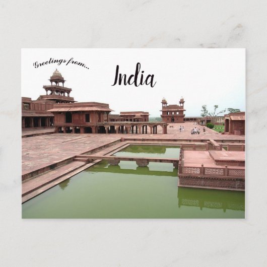 Panch Mahal Fatehpur Sikri Uttar Pradesh India Briefkaart (Voorkant)