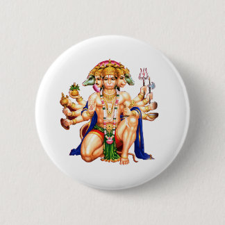 Panchmukhi Hanuman ji Ronde Button 5,7 Cm