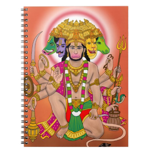  Panchmukhi Hanuman  Notitieboek (Voorkant)