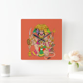 Panchmukhi Hanuman Wall Clock Vierkante Klok (Huis)