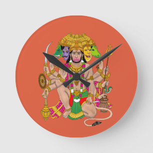 Panchmukhi Hanuman wandklok 