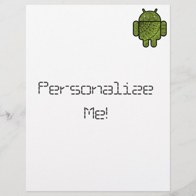 Pancho Doodle Character voor Android™-robot (Voorkant)