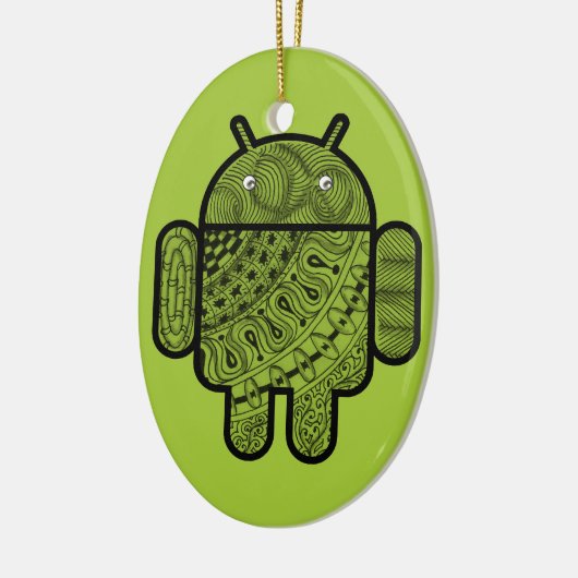 Pancho Doodle Character voor Android™-robot Keramisch Ornament (Links)