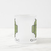 Pancho Doodle Character voor Android™-robot Matglas Koffiemok (Center)