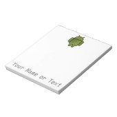 Pancho Doodle Character voor Android™-robot Notitieblok (Linkerzijde)