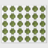 Pancho Doodle Character voor de Android™-robot Cadeaupapier (Vlak)