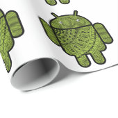 Pancho Doodle Character voor de Android™-robot Cadeaupapier (Rol Hoek)