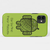 Pancho Doodle Character voor de Android™-robot Case-Mate iPhone Case (Achterkant (horizontaal))